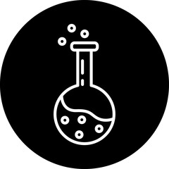 Flask line icon style