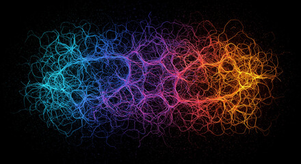 Neural network healing after trauma visualized abstractly.