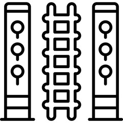 Railway Icon Vector Element