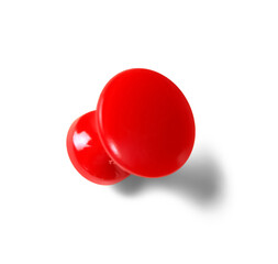 Isolated red pushpin