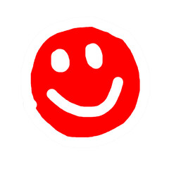 Fototapeta premium hand drawn smily face vector illustration PNG 