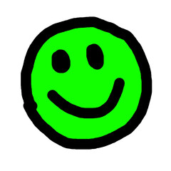 Fototapeta premium hand drawn smily face vector illustration PNG 