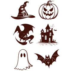halloween vector set