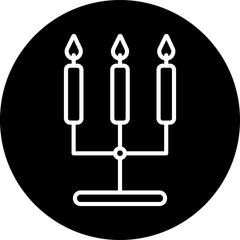 Candlestick Line Icon Style