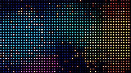 Led screen texture dots display light background.TV pixel pattern screen and videowall. Dot RGB TV background. Stock Illustration