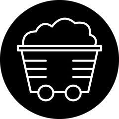 Coal Line Icon Style