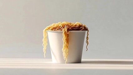 Raw Noodle in bowl