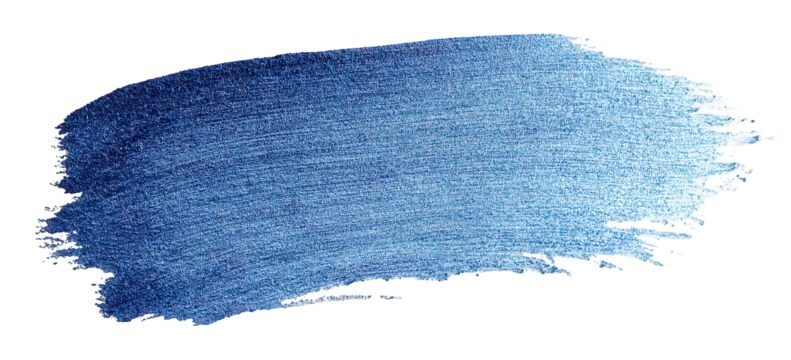 Abstract Blue Gradient Brush Stroke on Black Background