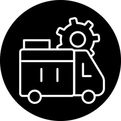 Logistics Delivery Line Icon Style