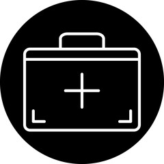 First Aid Kit Line Icon Style