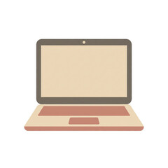 laptop with blank screen