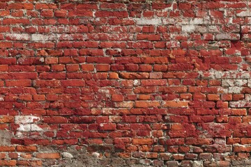 Naklejka premium Aged Red Brick Wall Texture