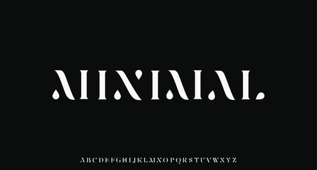 Minimal luxury font alphabet logo. Typography beauty fashion elegant minimalist serif italic fonts decorative wedding vintage retro logos. vector illustration

