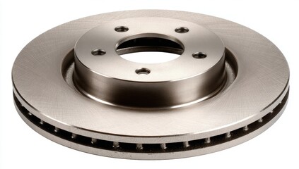 Brake disc on a white background.