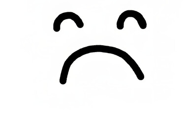 Simple Sad Face png icon 