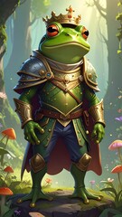 Frog king in armor