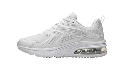 Isolated running shoe, casual footwear for sports and fitness activities, no color, clean style