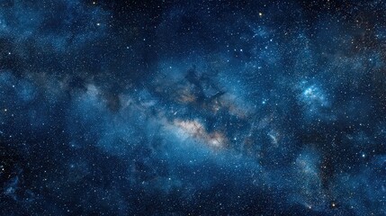 Vast Starry Night Sky with Nebula