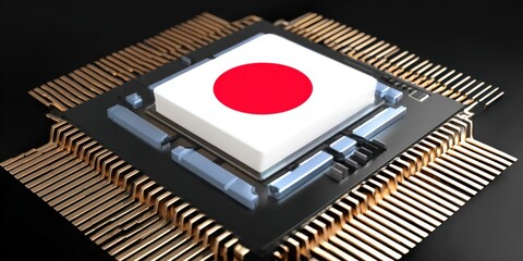 Japanese technology industry developing microchip manufacturing