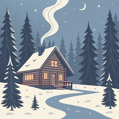 Naklejka premium A grand gothic cathedral lit by thousands of candles, a nativity scene glowing softly, star-filled night sky shining through stained glass windows, photorealistic with rich textures