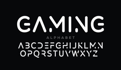 Modern Future Logo Alphabet Font and Number. Typography abstract italic bold fonts technology, sport, movie brand and logos. vector illustration

