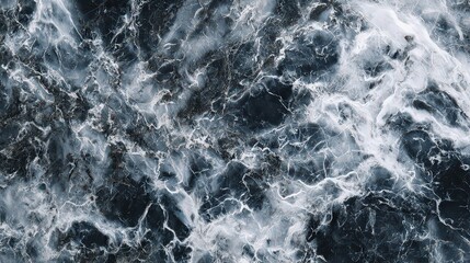 Close Up View Of Foamy Water Surface With Speckles