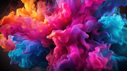 Fototapeta premium Colorful Smoke Cloud Abstract Background Image