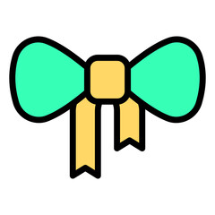 Bow Tie vector icon stock illustration
