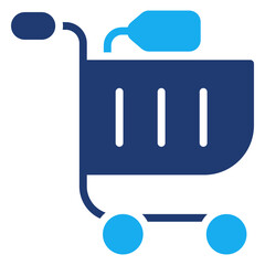 Shopping Cart vector icon stock illustration