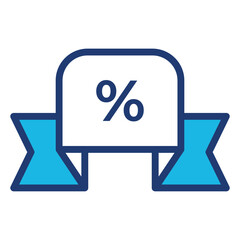 Discount vector icon stock illustration