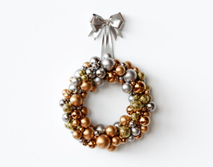 Christmas Baubel Wreath