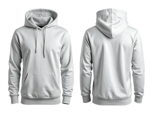 Front and back view of a plain white hoodie (6)