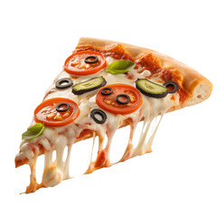 pizza isolated on white background