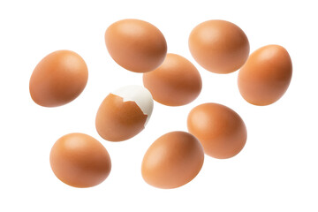 eggs isolated on transparent background