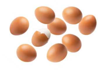 eggs isolated on transparent background