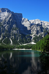 Beautiful panorama of Bries lake