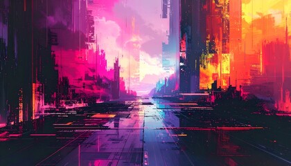 abstract background with colorful lights