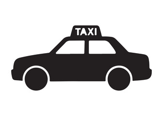 taxi logo silhouette vector, taxi cab car vector silhouette illustration, taxi vehicle transportation vector silhouette, public transport taxi logo silhouettes vector on white background.