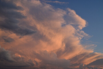 dramatic sky with clouds