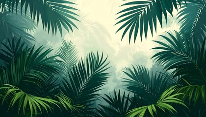 palm tree leaves