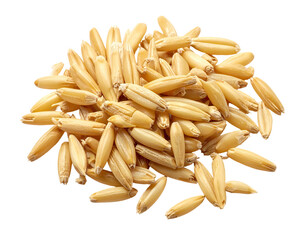 Pile of light beige oat grains