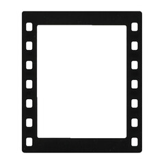 Obraz premium PNG Blank filmstrip frame template.