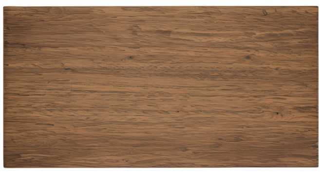 Vintage rectangular wooden plank with rustic texture. Isolated on white or clear background, ideal for posters, banners, menus, invitations, and creative design templates