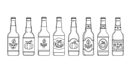 Vector art of pumpkin beer