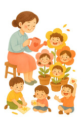 Illustration happy teacher's day