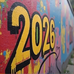 Obraz premium Happy new year 2026