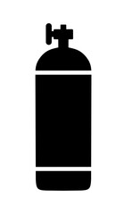 oxygen cylinder icon vector with flat design