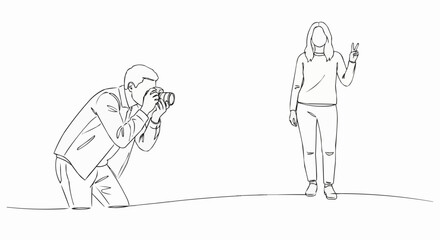 Fototapeta premium sketch of a man