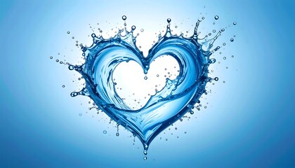 Heart-shaped water splash (1)