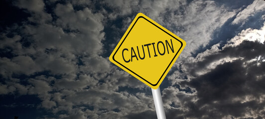 danger,caution,Hurricane Idalia warning sign against a powerful stormy background with copy space....